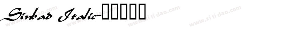 Sinbad Italic字体转换